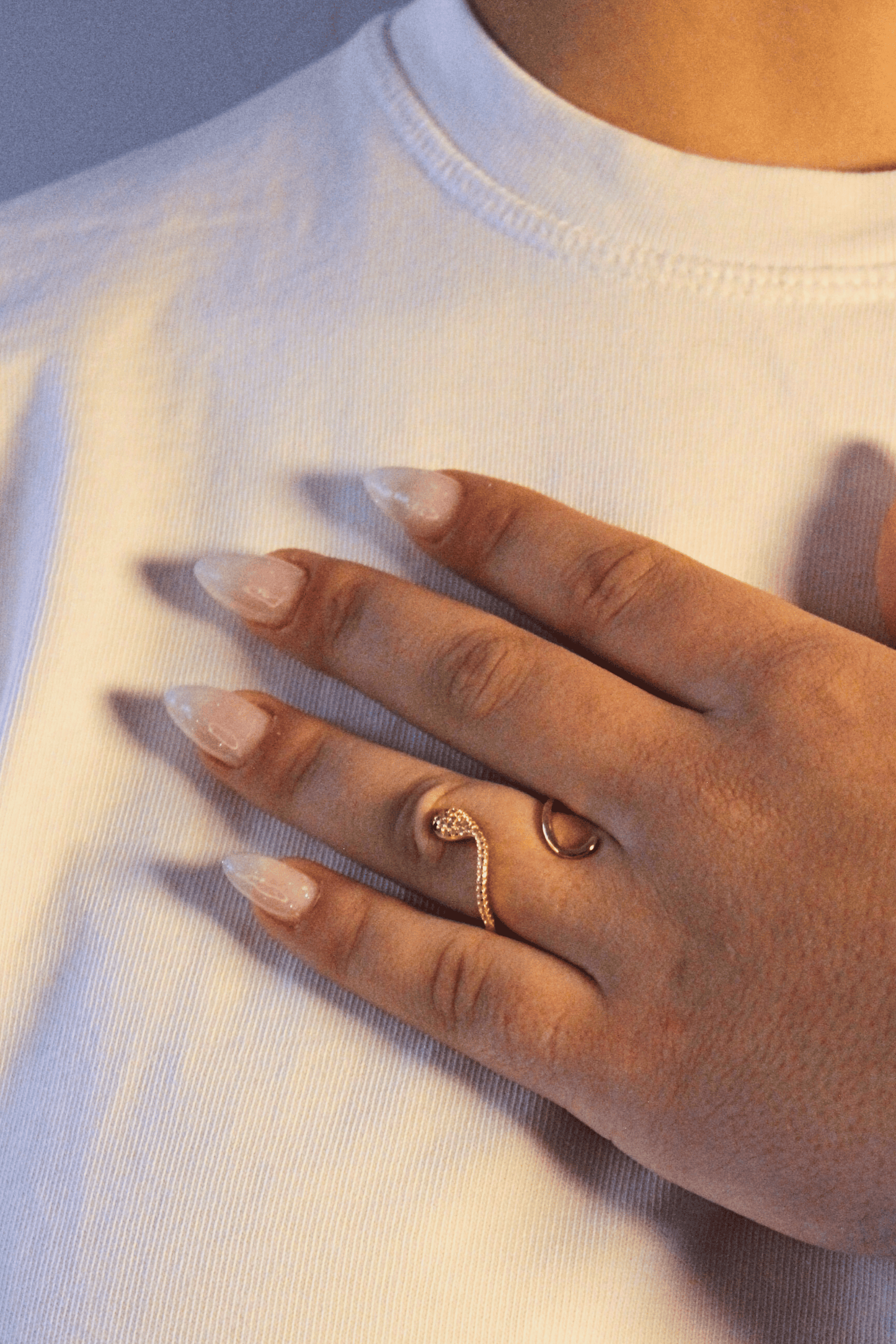 טבעת נחש זהב