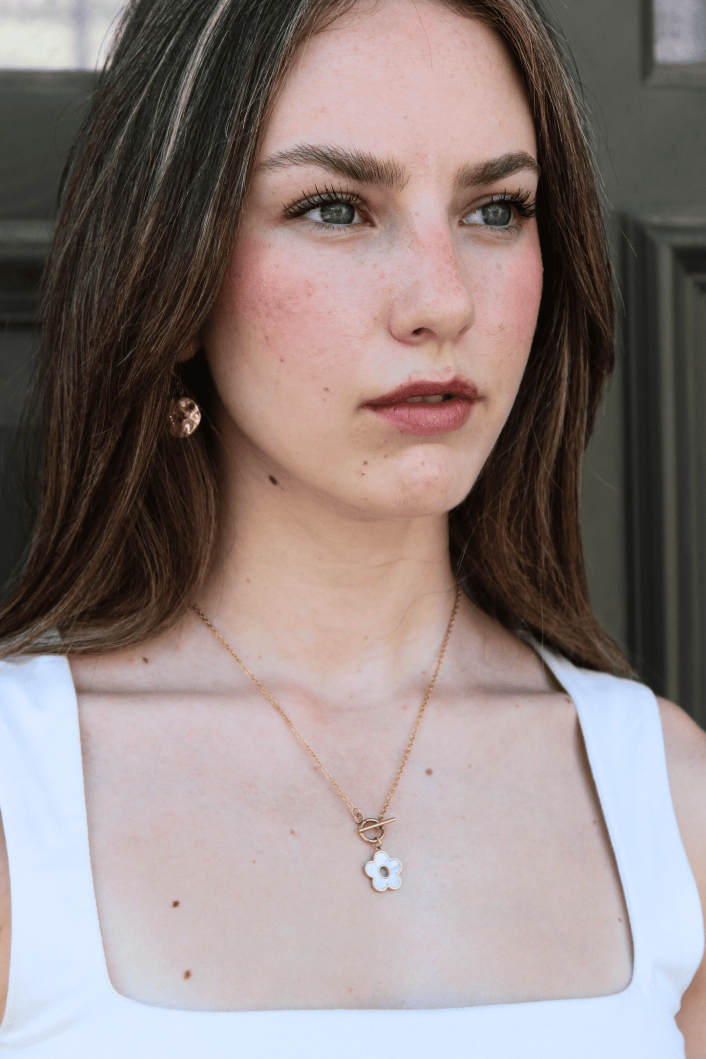 שרשרת פרח פנינה