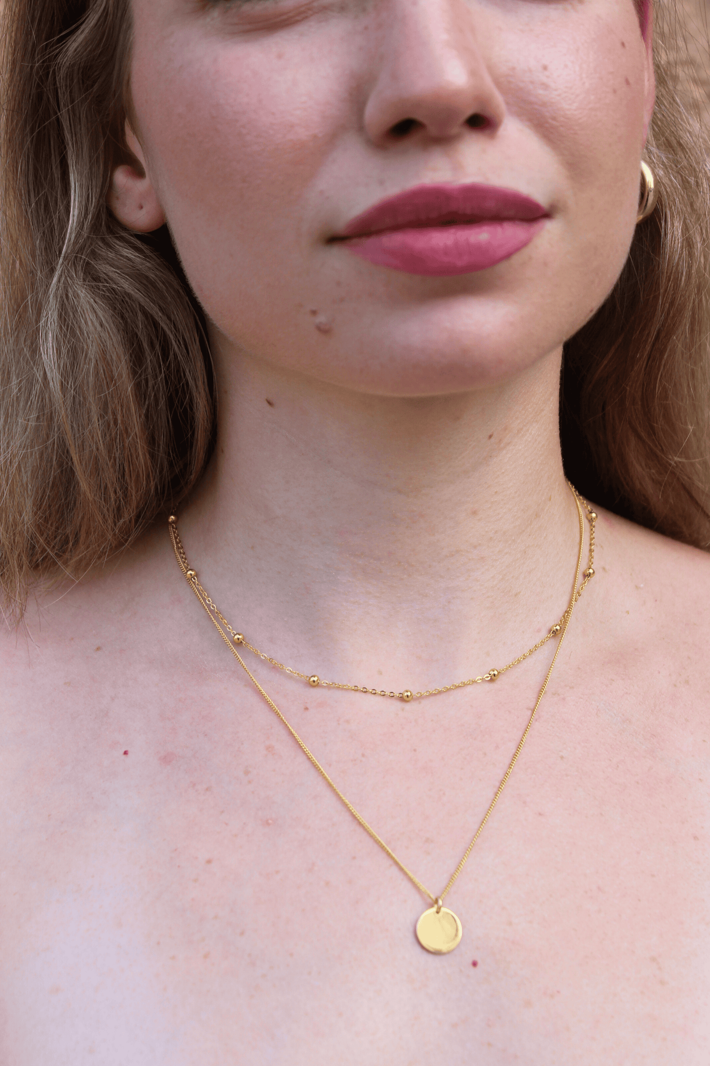 שרשרת כפולה - זהב