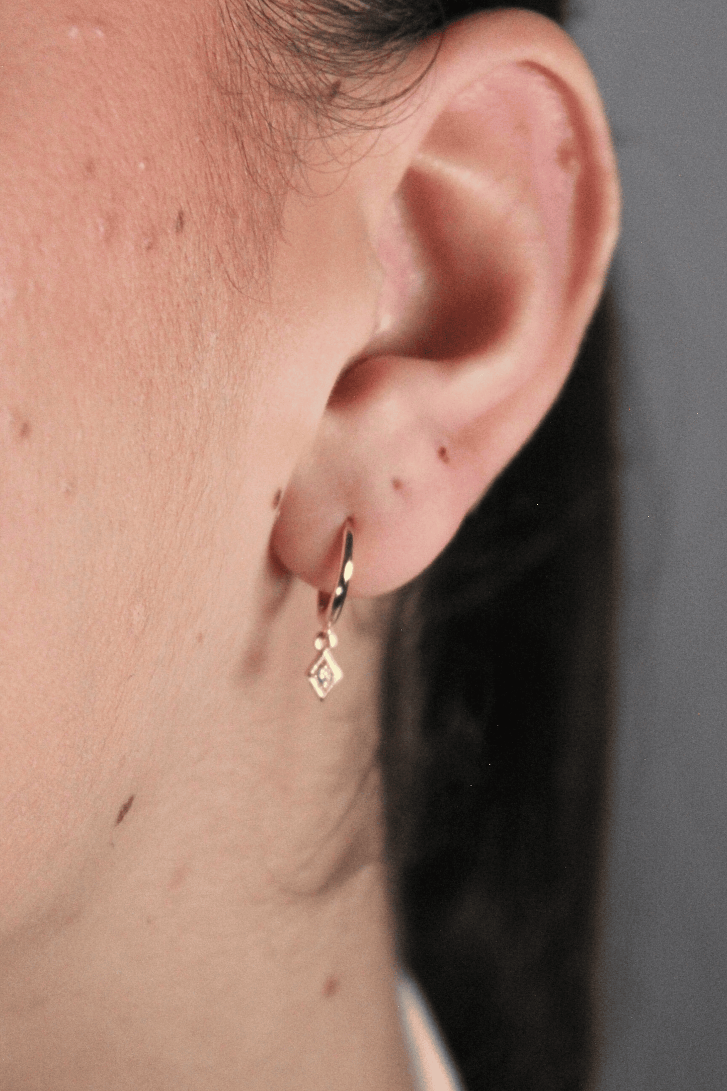 חישוקים מעויין -זהב