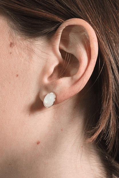 עגילי אופל בארוק- זהב