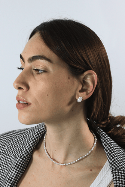 עגילי אופל בארוק- זהב