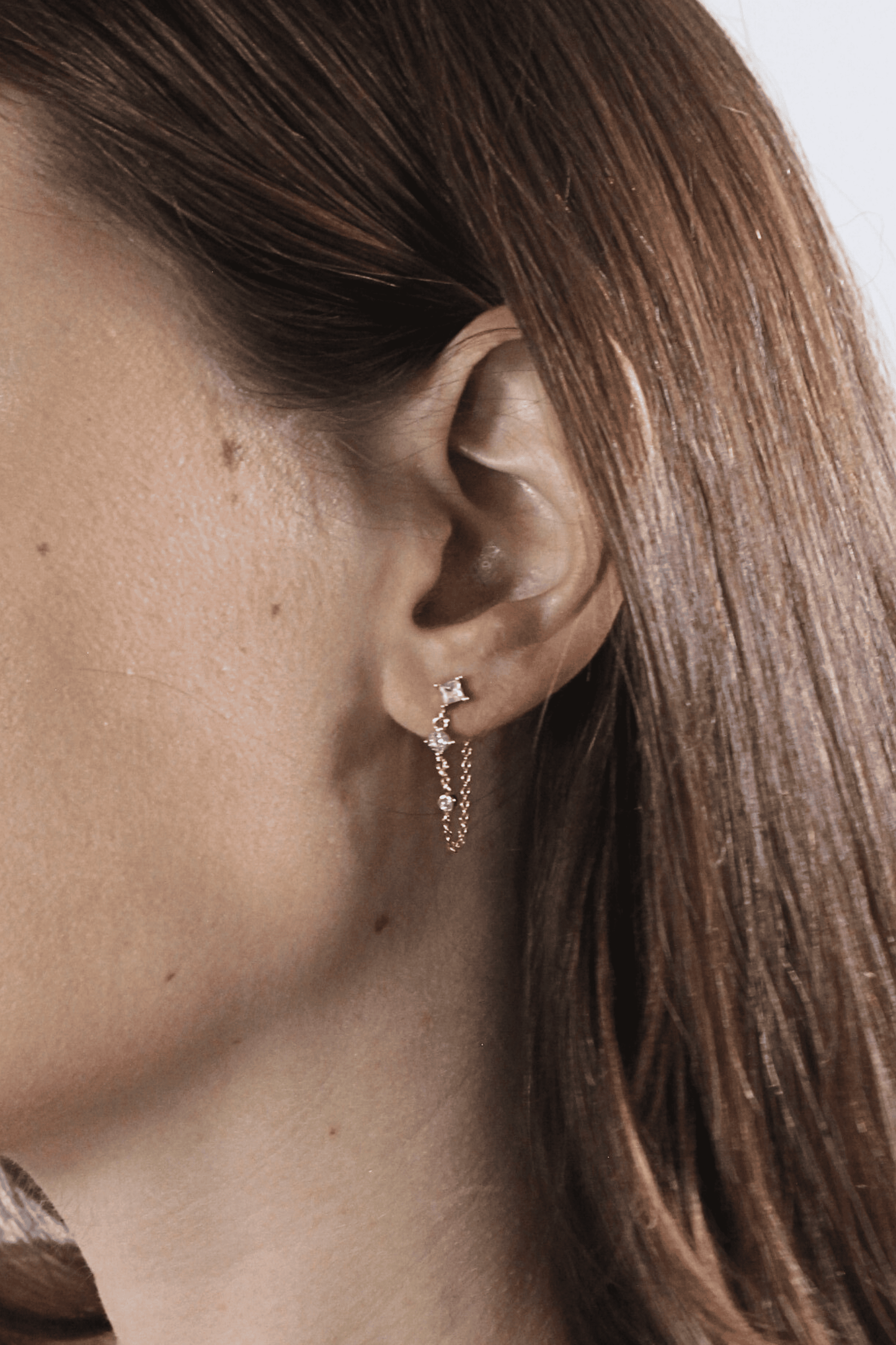 עגיל נופל אבני זירקוניה