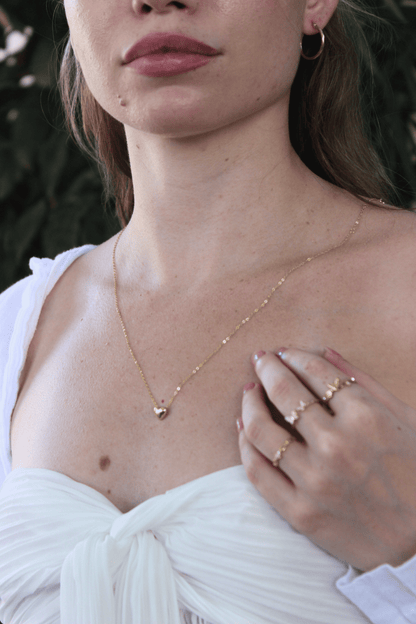 שרשרת טייני לב-זהב