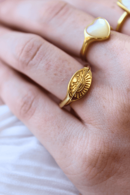 סט טבעות שמש וירח