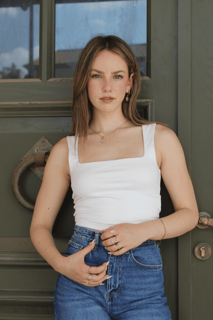 שרשרת פרח- פנינה שטוחה